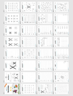Materialpaket: Buchstabe X/x schreiben lernen (Überblick)