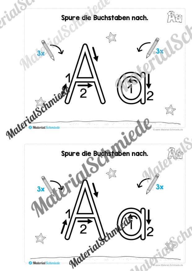 Buchstabe A: Mini-Heft (Vorschau 02)