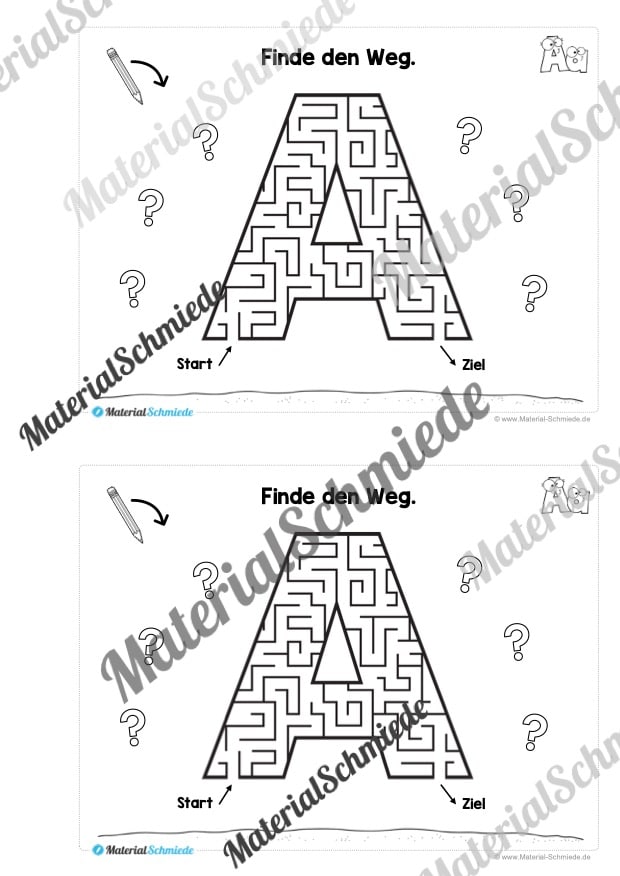 Buchstabe A: Mini-Heft (Vorschau 10)