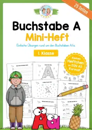 Buchstabe A: Mini-Heft (25 Seiten)
