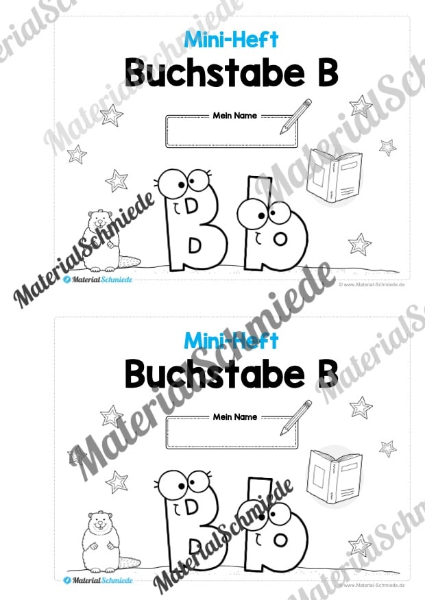 Buchstabe B: Mini-Heft (Vorschau 01)