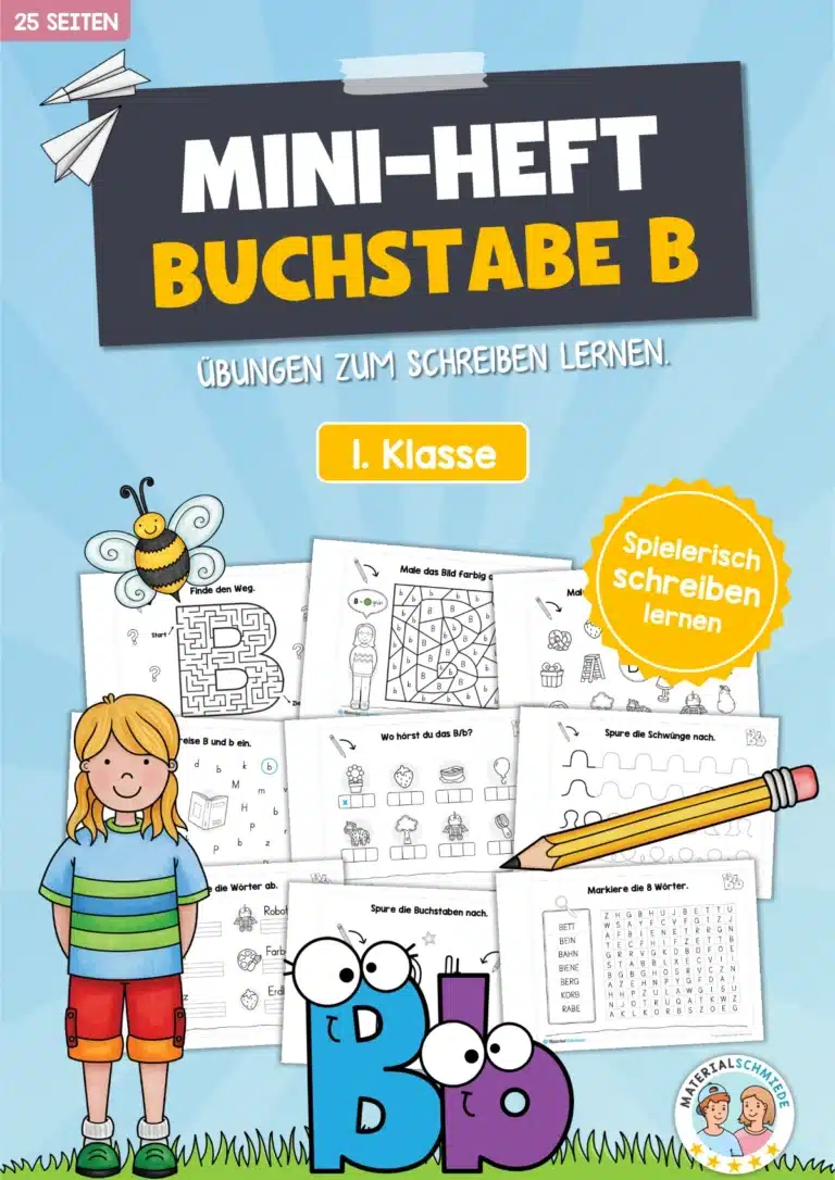 Buchstabe B: Mini-Heft (25 Seiten)