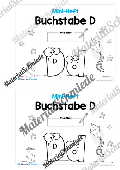 Buchstabe D/d: Mini-Heft (Vorschau 01)