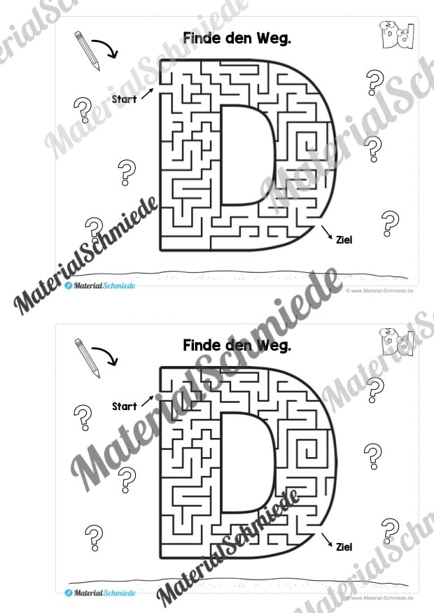 Buchstabe D/d: Mini-Heft (Vorschau 04)