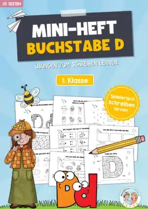 Buchstabe D: Mini-Heft (25 Seiten)