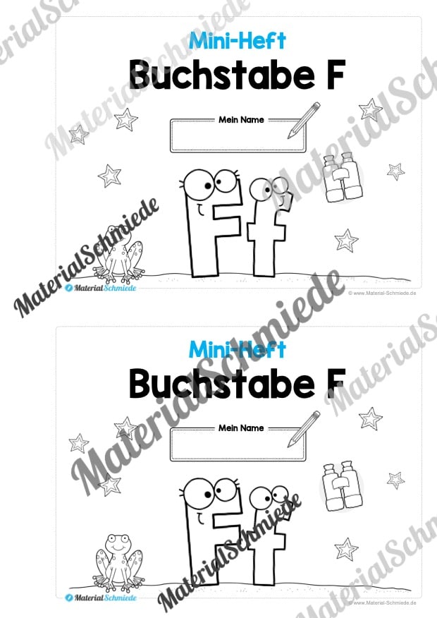 Buchstabe F/f: Mini-Heft (Vorschau 01)