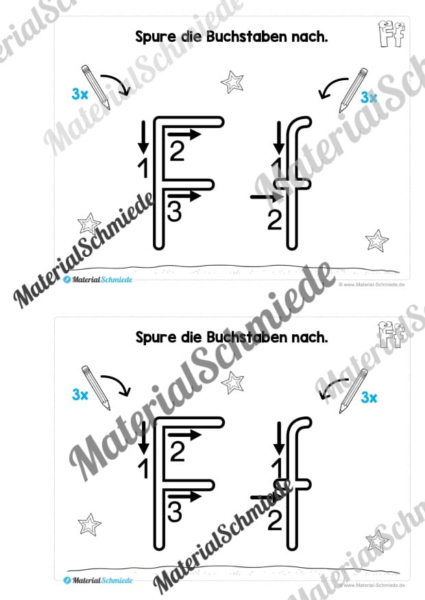 Buchstabe F/f: Mini-Heft (Vorschau 02)