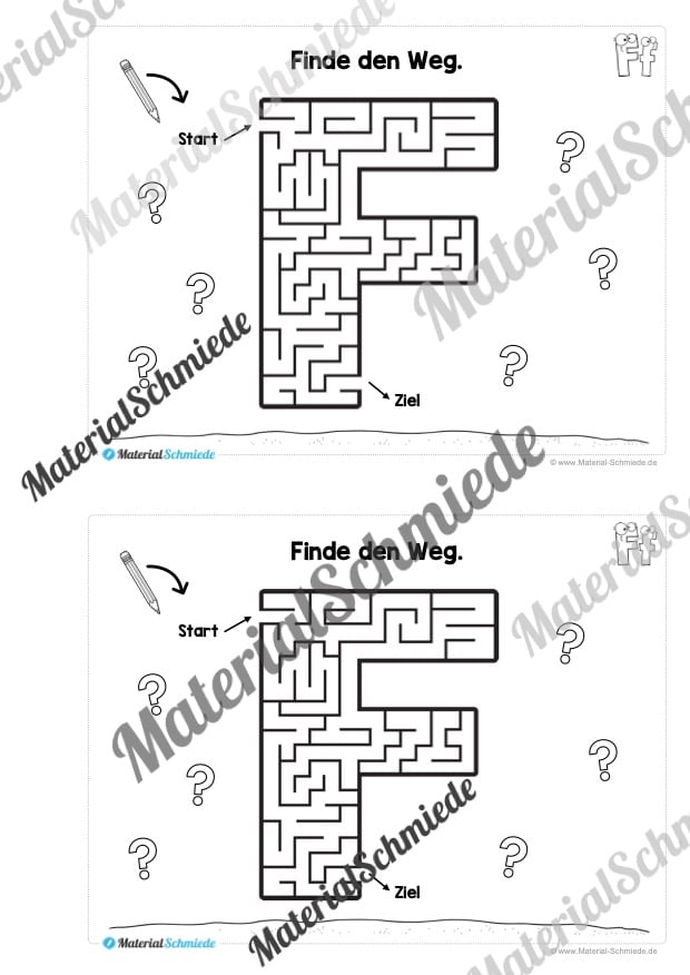 Buchstabe F/f: Mini-Heft (Vorschau 10)