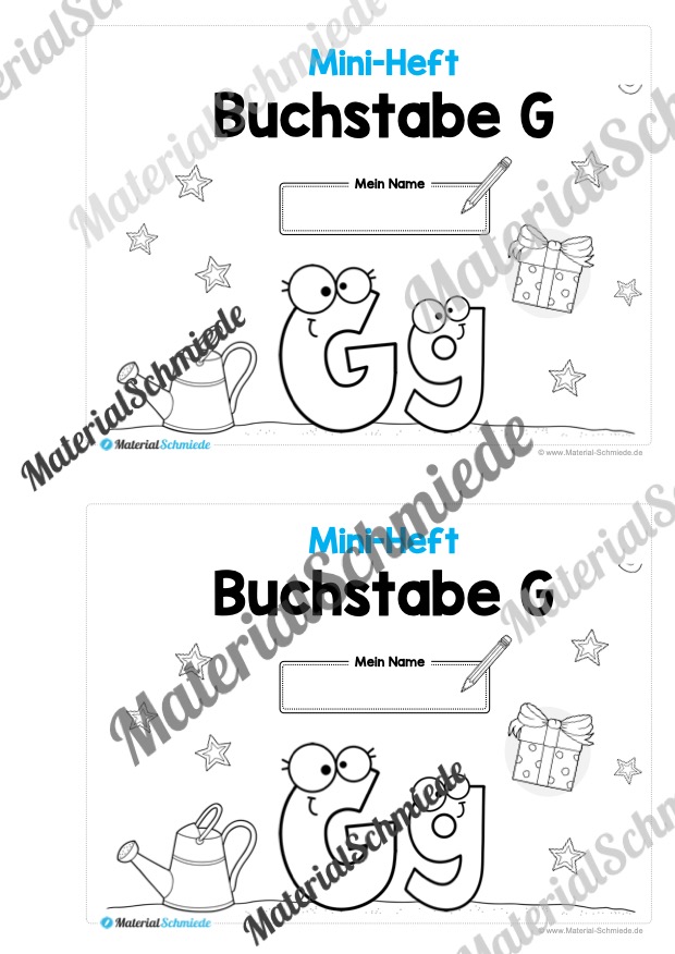 Buchstabe G/g: Mini-Heft (Vorschau 01)