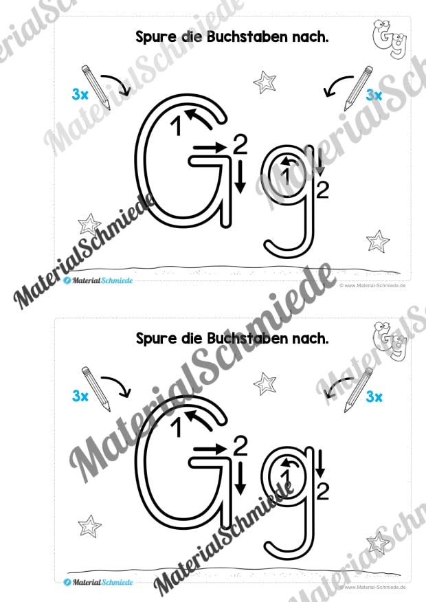 Buchstabe G/g: Mini-Heft (Vorschau 02)
