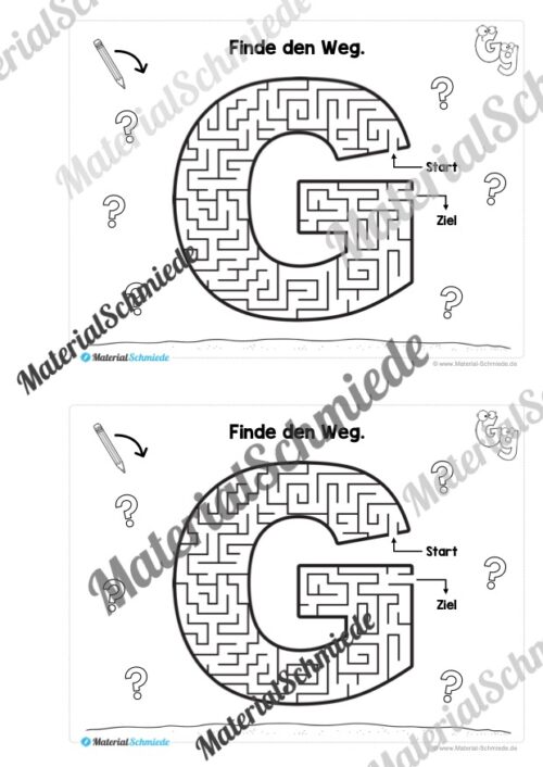 Buchstabe G/g: Mini-Heft (Vorschau 04)