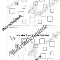 Buchstabe G/g: Mini-Heft (Vorschau 08)