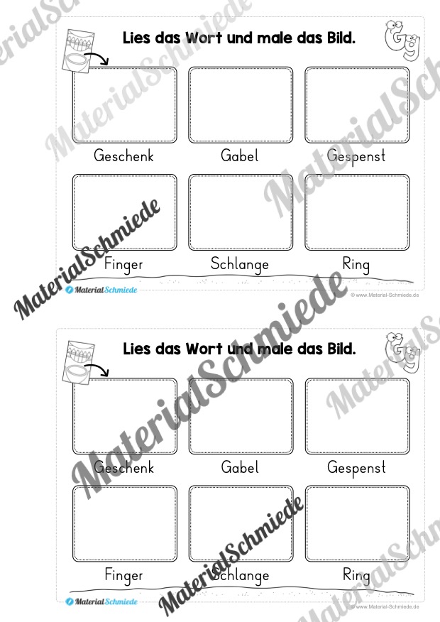 Buchstabe G/g: Mini-Heft (Vorschau 09)