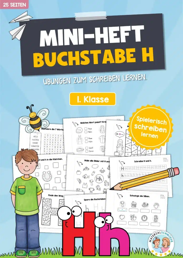 Buchstabe H: Mini-Heft (25 Seiten)