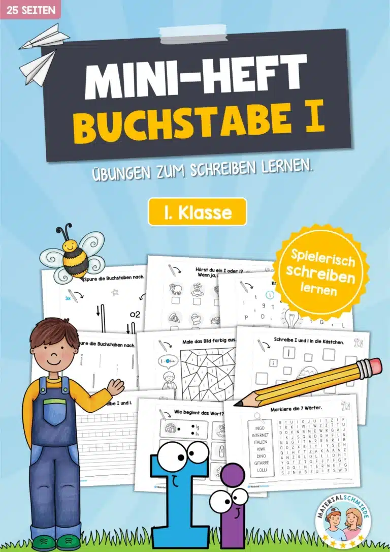 Buchstabe I: Mini-Heft (25 Seiten)