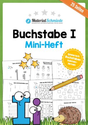 Buchstabe I/i: Mini-Heft (25 Arbeitsblätter)