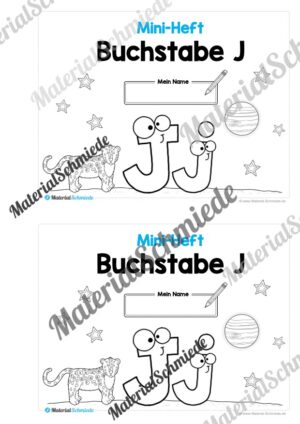 Buchstabe J/j: Mini-Heft (Vorschau 01)