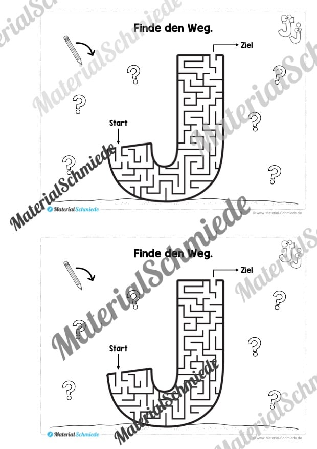 Buchstabe J/j: Mini-Heft (Vorschau 05)