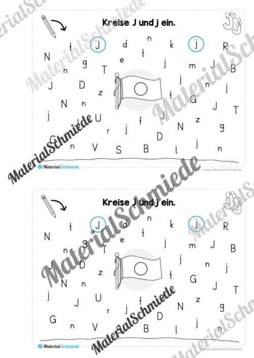 Buchstabe J/j: Mini-Heft (Vorschau 08)