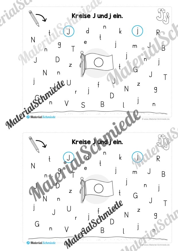 Buchstabe J/j: Mini-Heft (Vorschau 08)