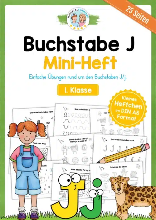 Buchstabe J: Mini-Heft (25 Seiten)