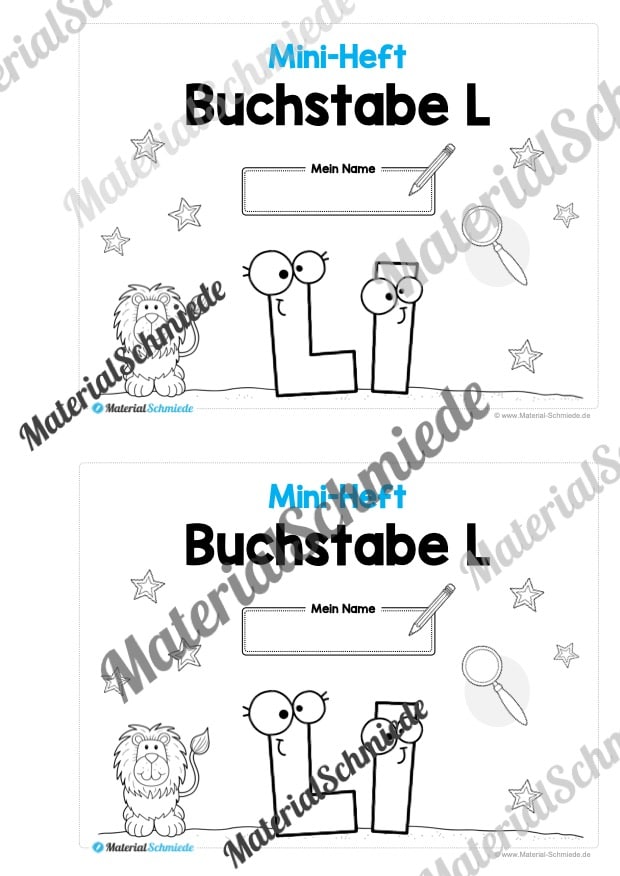 Buchstabe L/l: Mini-Heft (Vorschau 01)