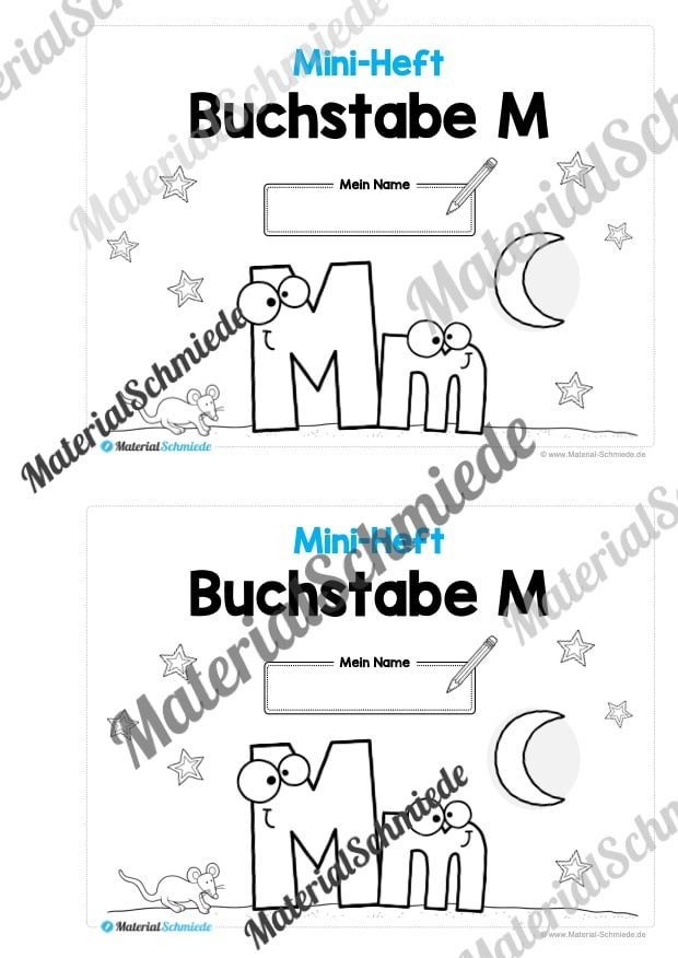 Buchstabe M/m: Mini-Heft (Vorschau 01)