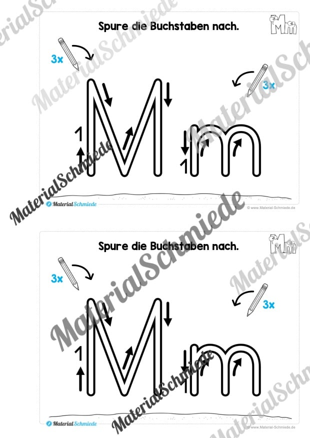 Buchstabe M/m: Mini-Heft (Vorschau 02)