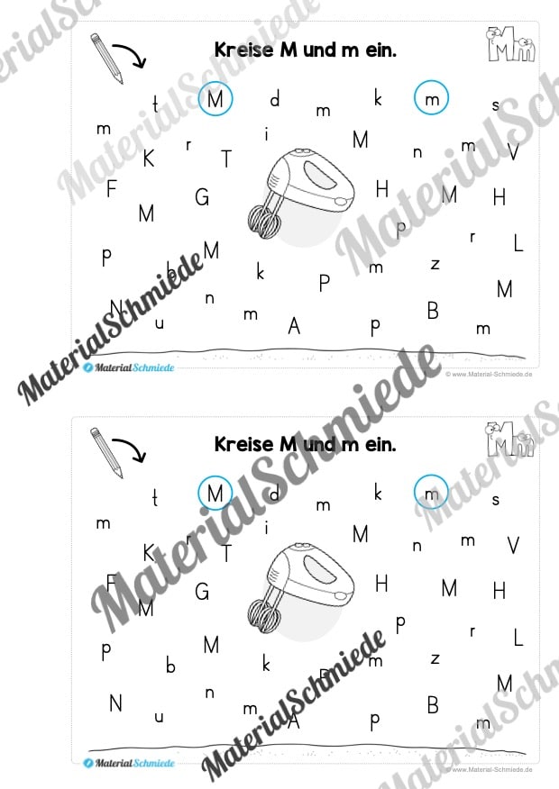 Buchstabe M/m: Mini-Heft (Vorschau 04)