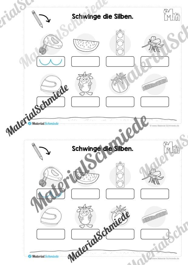 Buchstabe M/m: Mini-Heft (Vorschau 08)