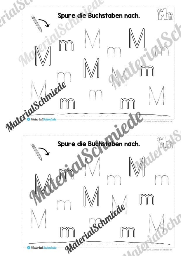 Buchstabe M/m: Mini-Heft (Vorschau 09)