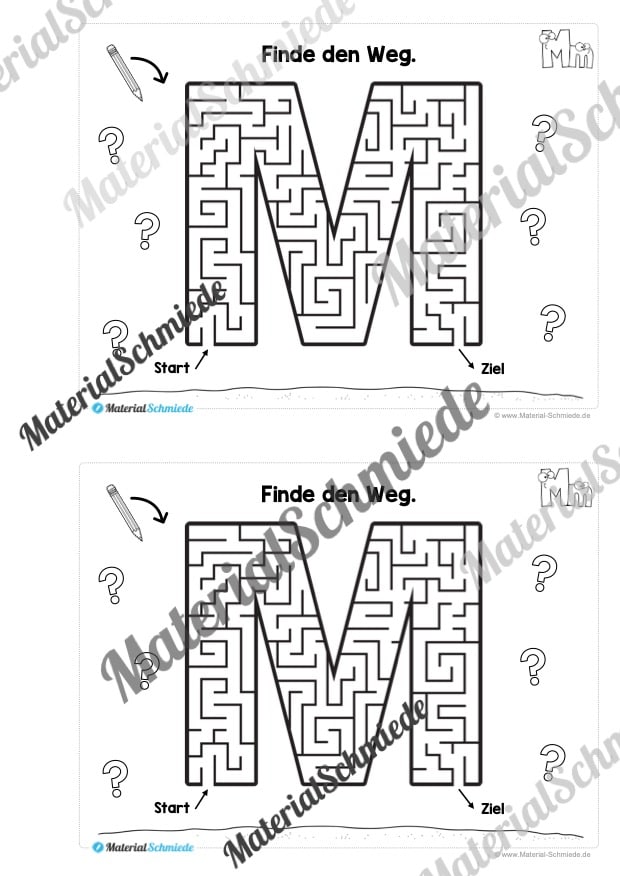 Buchstabe M/m: Mini-Heft (Vorschau 10)