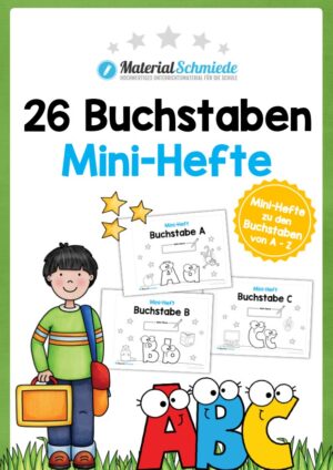 Bundle: 26 Buchstaben Mini-Hefte (A-Z)