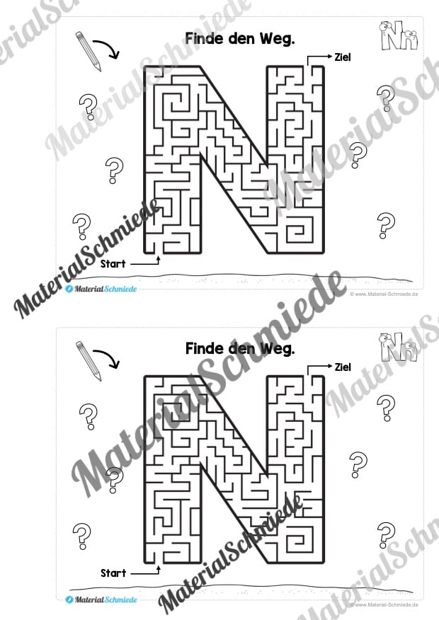 Buchstabe N/n: Mini-Heft (Vorschau 03)