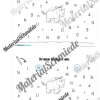 Buchstabe N/n: Mini-Heft (Vorschau 05)