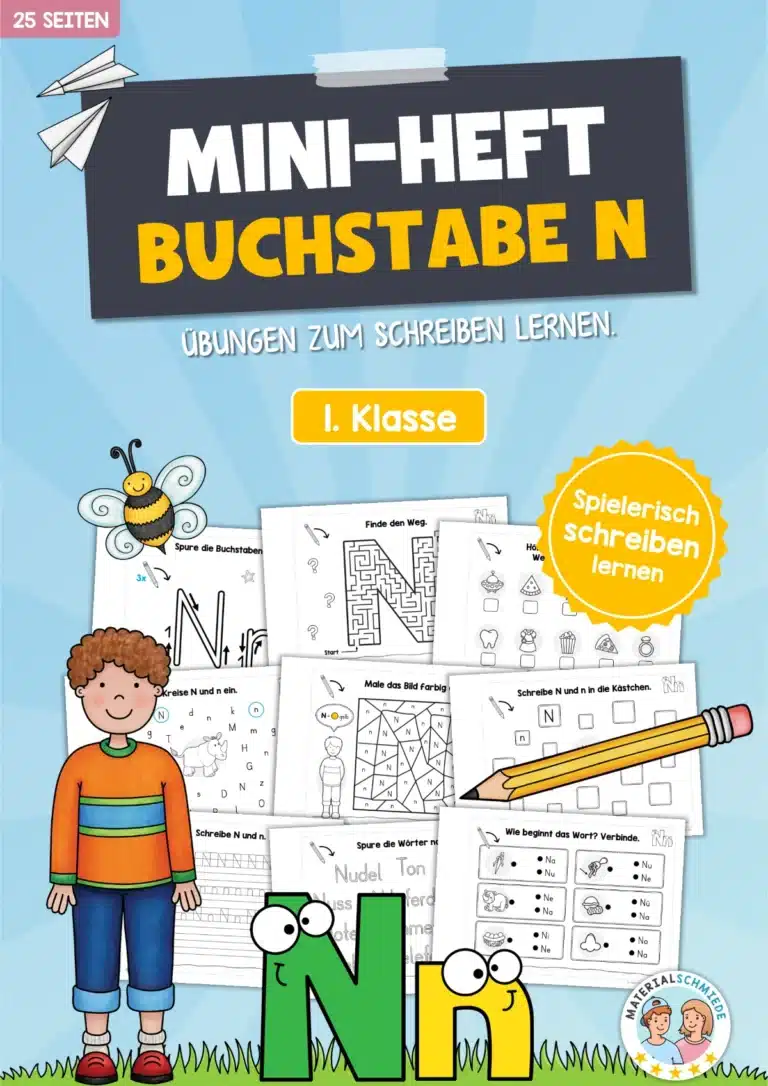 Buchstabe N: Mini-Heft (25 Seiten)