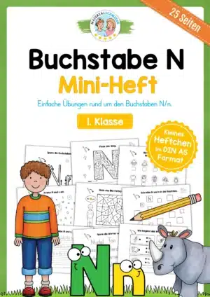 Buchstabe N: Mini-Heft (25 Seiten)