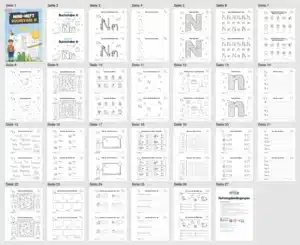 Buchstabe N: Mini-Heft (Überblick)