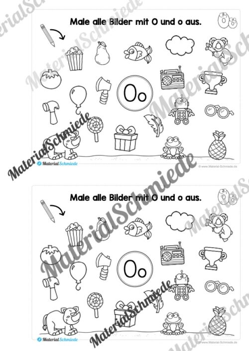 Buchstabe O/o: Mini-Heft (Vorschau 10)