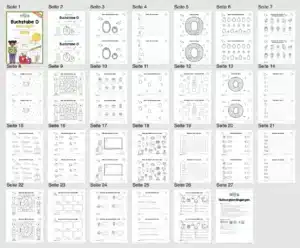 Buchstabe O: Mini-Heft (25 Seiten) – Überblick
