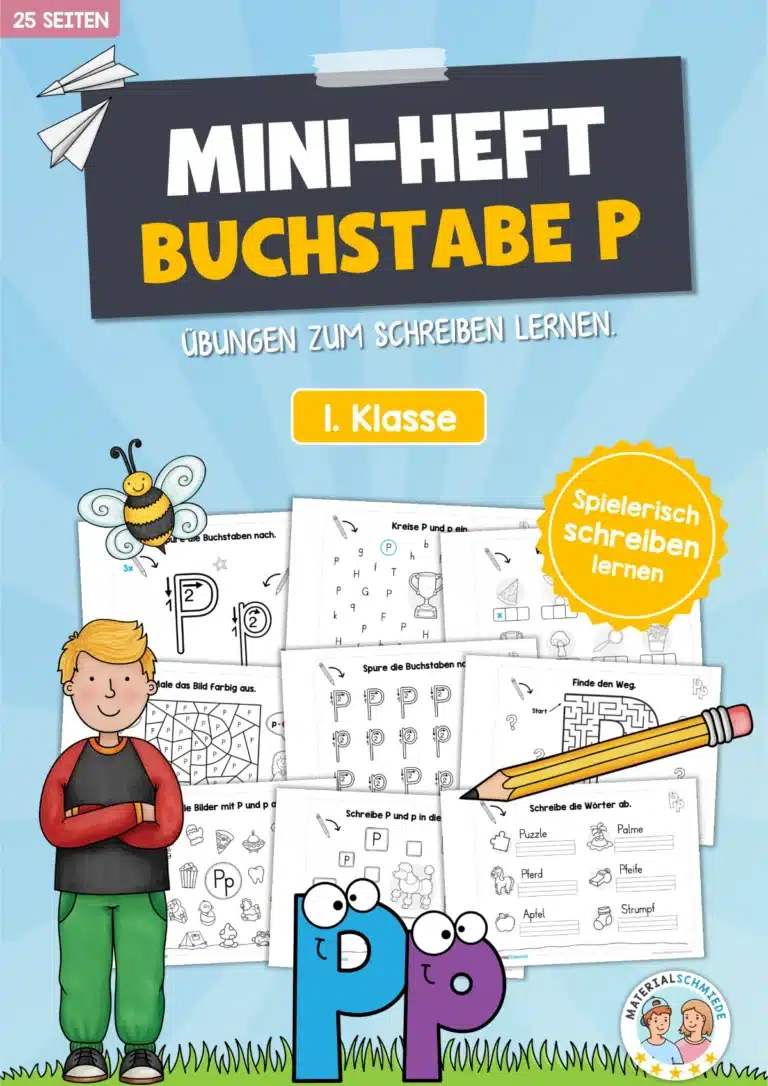 Buchstabe P: Mini-Heft (25 Seiten)