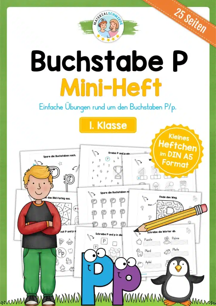 Buchstabe P: Mini-Heft (25 Seiten)
