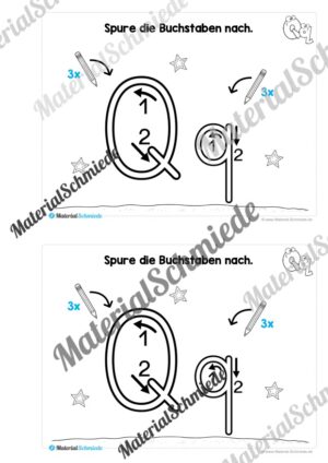 Buchstabe Q/q: Mini-Heft (Vorschau 02)