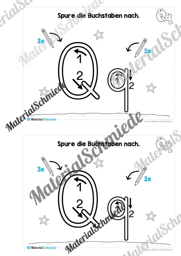 Buchstabe Q/q: Mini-Heft (Vorschau 02)