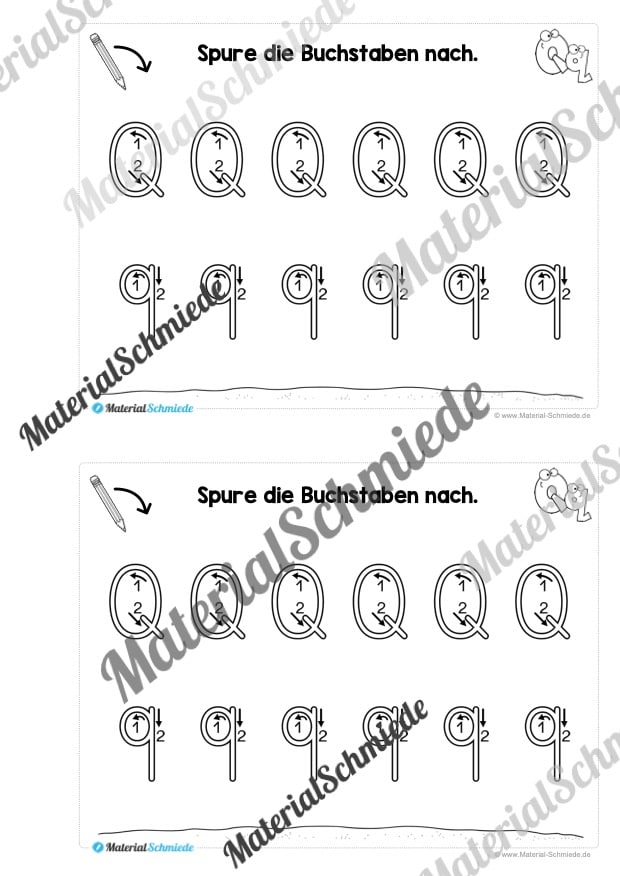 Buchstabe Q/q: Mini-Heft (Vorschau 06)