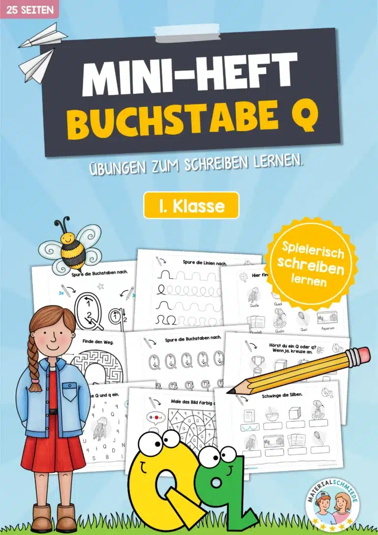 Buchstabe Q: Mini-Heft (25 Seiten)