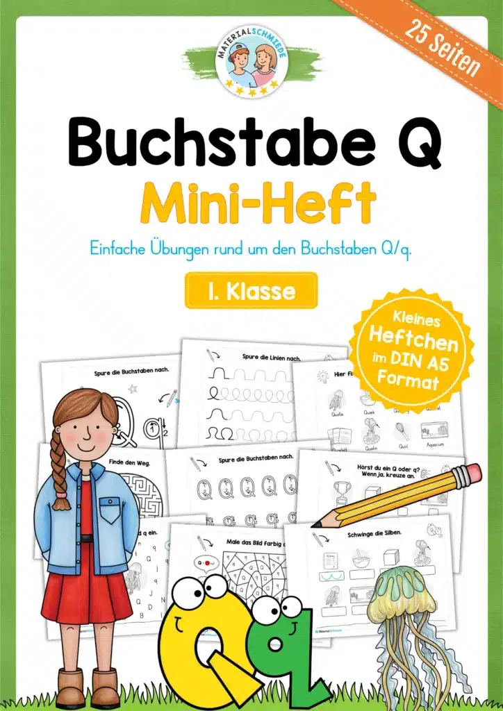 Buchstabe Q: Mini-Heft (25 Seiten)