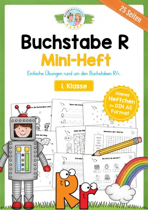 Buchstabe R: Mini-Heft (25 Seiten)