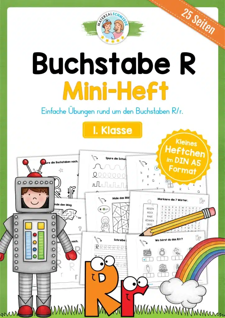 Buchstabe R: Mini-Heft (25 Seiten)