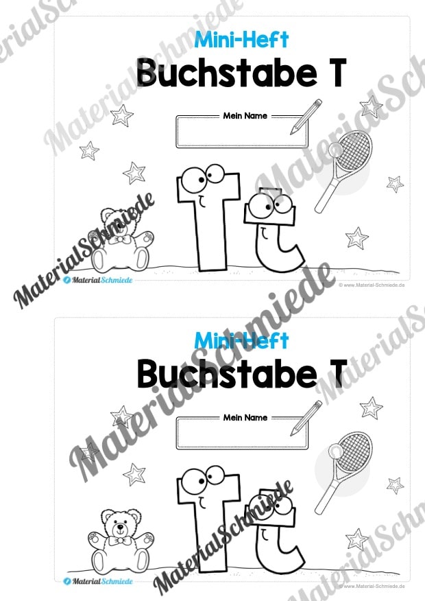 Buchstabe T/t: Mini-Heft (Vorschau 01)